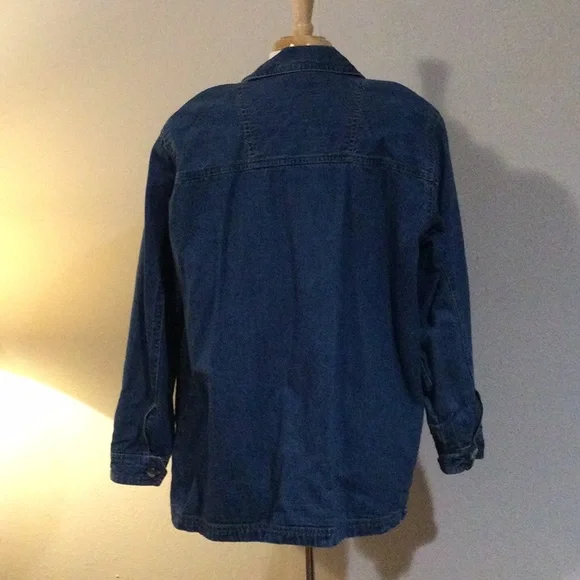 Cabin Creek Large Blue Denim Jacket - Picture 7 of 13